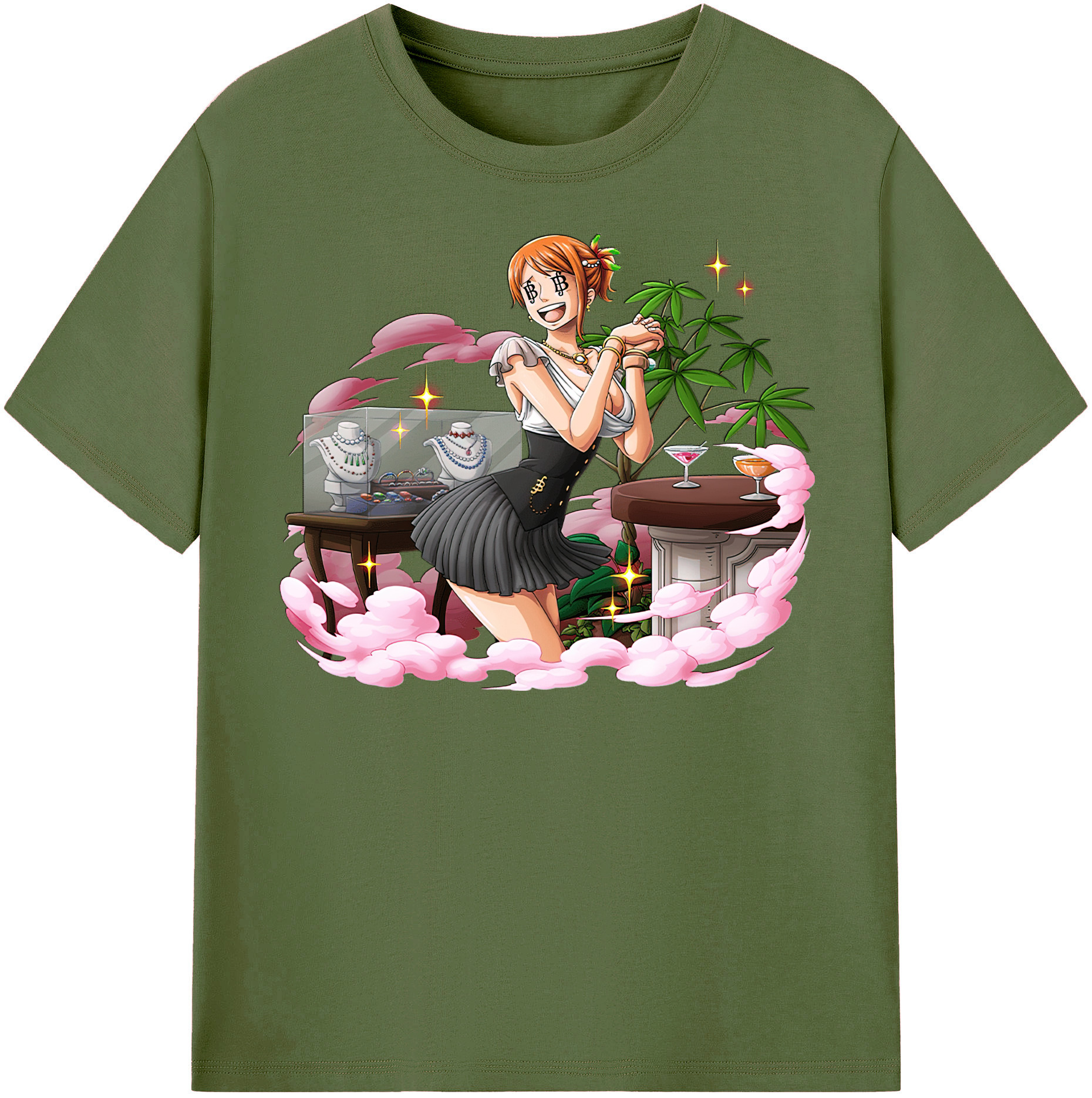 ワンピース ナミ ONE PIECE Nami 綿100％半袖Tシャツ（フロントプリント）